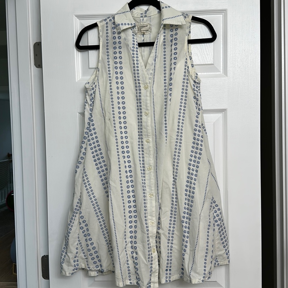 Current/Elliott Floral Shirtdress with Slip